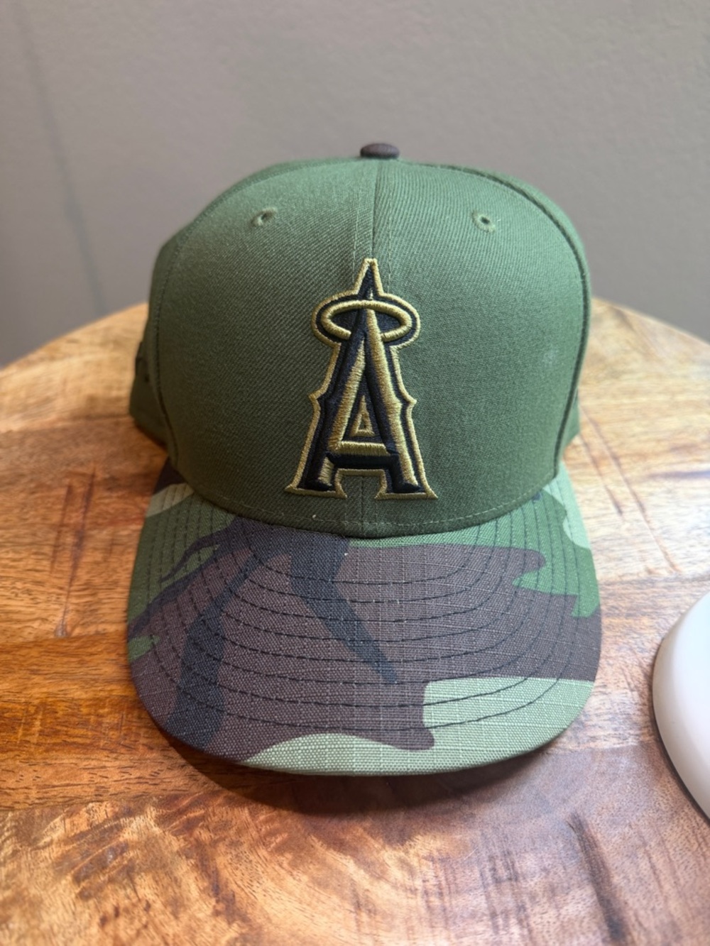 New Era Olive Green Camo Brim 59FIFTY Fitted Hat